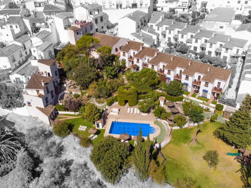 Het kleine vakantiepark Casitas de la Sierra in Montejaque, in de buurt van Ronda (Andalusië)