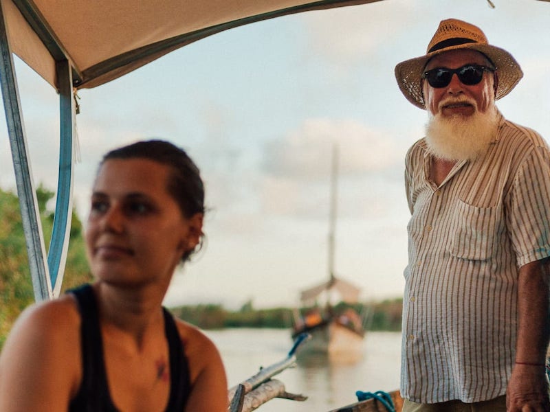 La Albufera in de omgeving van Valencia met een local