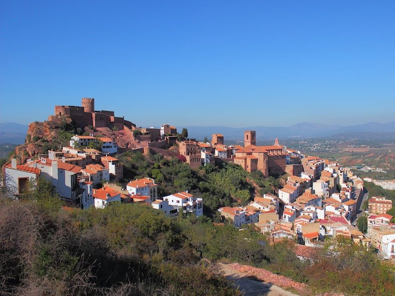 Bergdorp Vilafamés in provincie Castellón (Valencia)