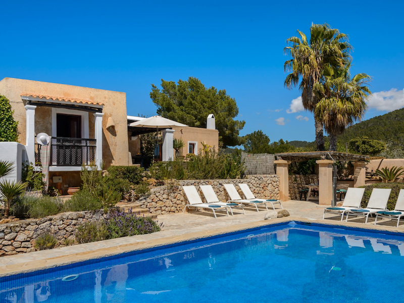 Het 6-persoons vakantiehuis Villa la Rosa op Ibiza
