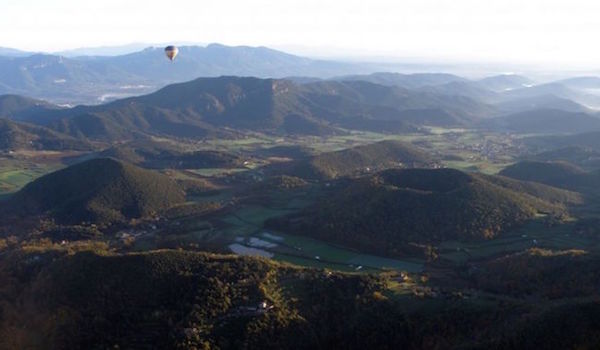 Vulkaangebied La Garrotxa in Catalonië in Noordoost Spanje (Foto: Turisme Garrotxa)