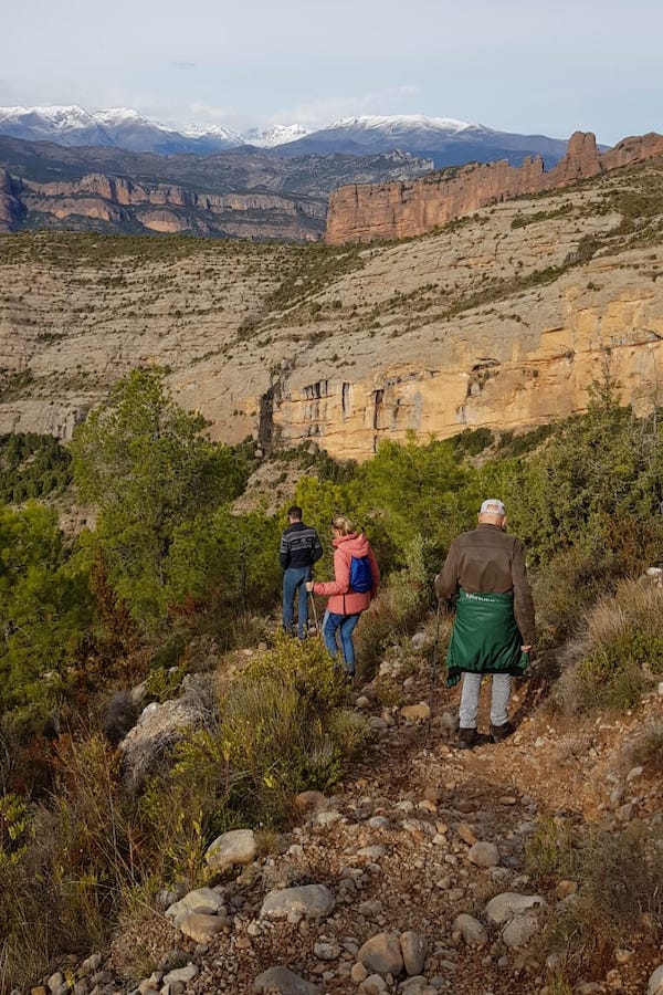 Wandelen in Beaumort in Pallars Jussà (provincie Lérida)