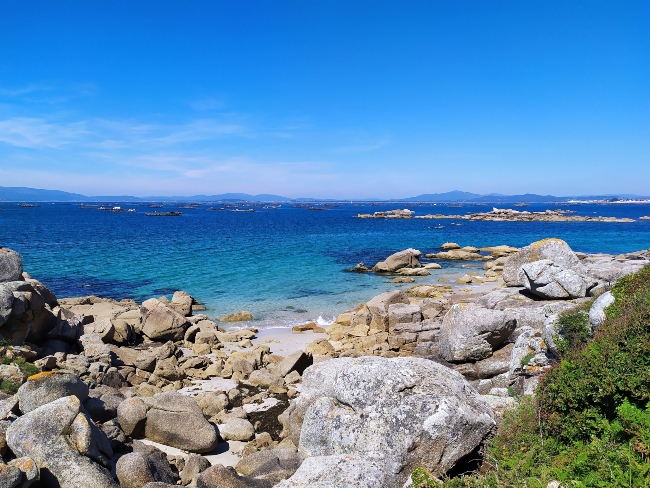 Kust van de Rías Baixas in Galicië (Noord Spanje)