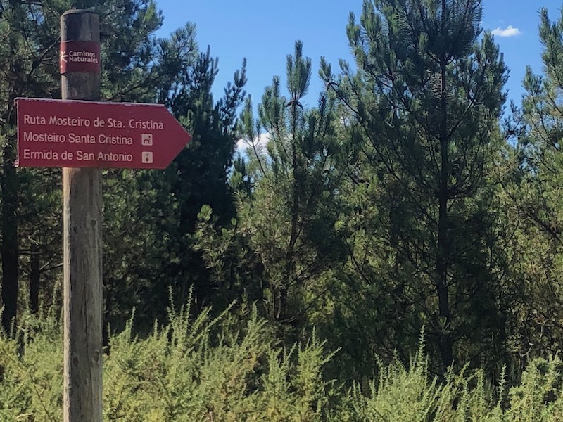 Wandelroute Mosteiro de Santa Cristina (Ribeira Sacra, Noord-Spanje)