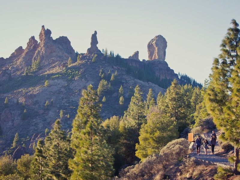 Wandelen naar de Roque Nuble rots op Gran Canaria