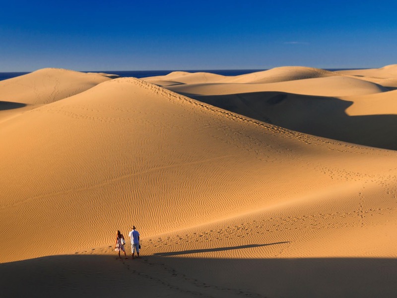 Woestijngebied Dunas de Maspalomas op Gran Canaria - Foto: Alex Bramwell